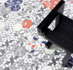 Forbo Modul'up Compact Graphic 9307UP43C pastel kubik фото 2 | FLOORDEALER